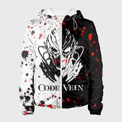 Куртка с капюшоном женская Code Vein Logo, цвет: 3D-белый