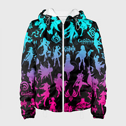 Женская куртка ГЕНШИН ИМПАКТ НЕОН ПЕРСОНАЖИ ИГРЫ GENSHIN IM ACT L