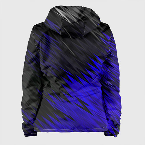 Женская куртка БМВ АБСТРАКЦИЯ СИНЯЯ GEOMETRY STRIPES LINE / 3D-Белый – фото 2