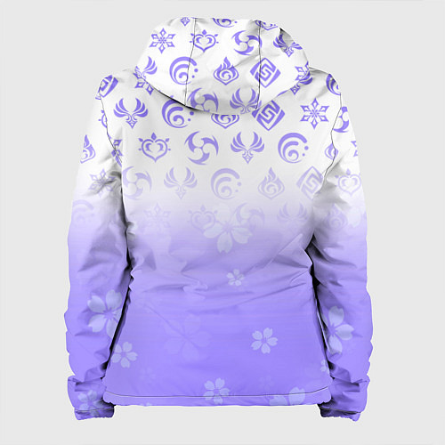 Женская куртка GENSHIN IMPACT SYMBOL PATTERN SAKURA САКУРА / 3D-Белый – фото 2