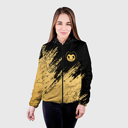 Куртка с капюшоном женская Bendy and the ink machine - Вектор, цвет: 3D-черный — фото 2