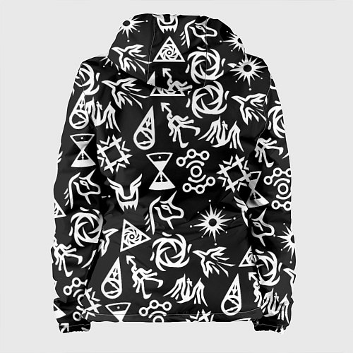 Женская куртка EXO BAND SYMBOL PATTERN WHITE K-POP / 3D-Черный – фото 2