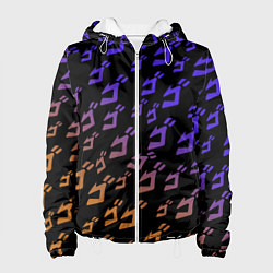 Куртка с капюшоном женская JOJOS BIZARRE ADVENTURE PATTERN, цвет: 3D-белый