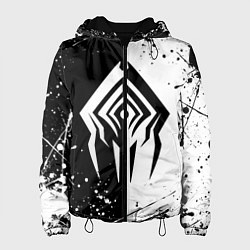 Куртка с капюшоном женская WARFRAME STALKER BLACK WHITE СТАЛКЕР, цвет: 3D-черный