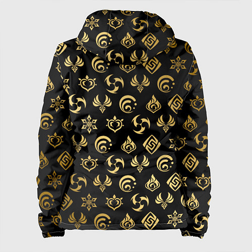 Женская куртка GOLDEN GENSHIN IMPACT PATTERN ЗОЛОТО ГЕНШИН ИМПАКТ / 3D-Белый – фото 2