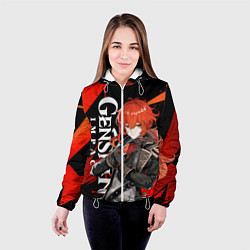 Куртка с капюшоном женская ДИЛЮК ИЗ МОНДШТАТА DILUC, цвет: 3D-белый — фото 2