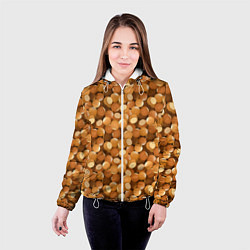 Куртка с капюшоном женская Орехи Фундук, цвет: 3D-белый — фото 2