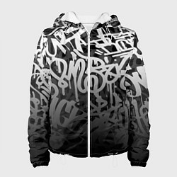 Куртка с капюшоном женская GRAFFITI WHITE TAGS ГРАФФИТИ, цвет: 3D-белый