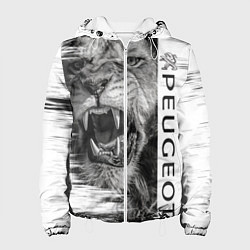 Куртка с капюшоном женская Peugeotlion, цвет: 3D-белый