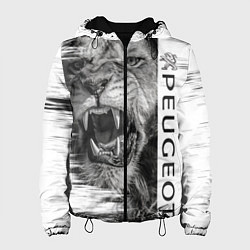 Куртка с капюшоном женская Peugeotlion, цвет: 3D-черный