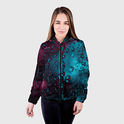 Куртка с капюшоном женская Ностальгия фиолетового дождя, цвет: 3D-черный — фото 2