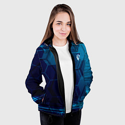 Куртка с капюшоном женская Z - Гордость Питера, цвет: 3D-черный — фото 2