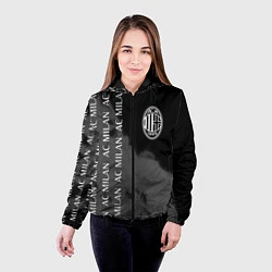 Куртка с капюшоном женская МИЛАН - Пламя, цвет: 3D-черный — фото 2