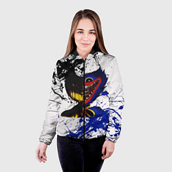 Куртка с капюшоном женская BENDY AND THE INK MACHINE POPPY PLAYTIME, цвет: 3D-черный — фото 2