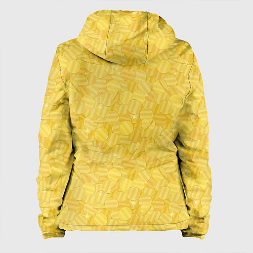 Женская куртка Золотые Монеты Money / 3D-Белый – фото 2