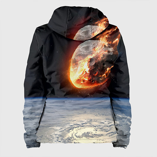 Женская куртка Dont look up! Comets flight! / 3D-Белый – фото 2