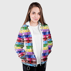 Куртка с капюшоном женская Баскетбол Куроко Манга Аниме, Глаза, цвет: 3D-белый — фото 2