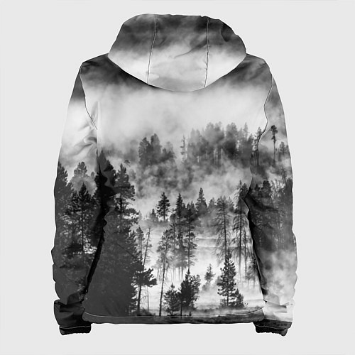 Женская куртка ТУМАННЫЙ ЛЕС - ТЕМНЫЙ ЛЕС / 3D-Белый – фото 2