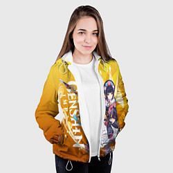 Куртка с капюшоном женская ЮНЬ ЦЗИНЬ ГЕНШИН, цвет: 3D-белый — фото 2