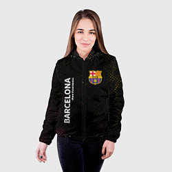 Куртка с капюшоном женская БАРСЕЛОНА Pro Football Потертости, цвет: 3D-черный — фото 2