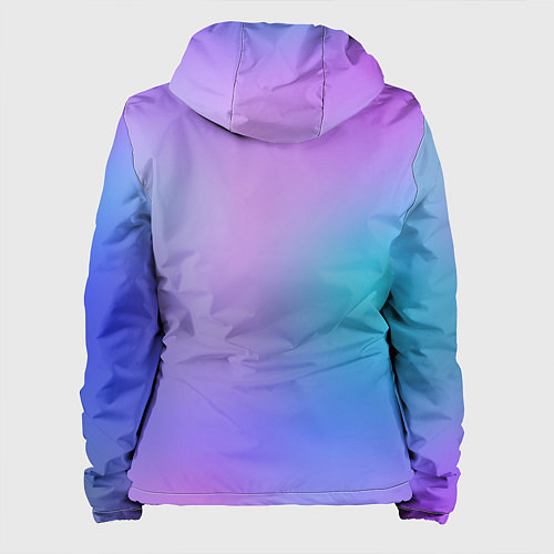 Женская куртка Радужное Размытие / 3D-Черный – фото 2