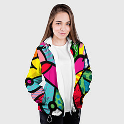 Куртка с капюшоном женская Ромеро Бритто Арт, цвет: 3D-белый — фото 2