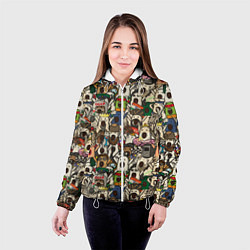 Куртка с капюшоном женская Ничоси - Nichosi, цвет: 3D-белый — фото 2