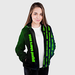 Куртка с капюшоном женская GTA 5 Разводы, цвет: 3D-черный — фото 2