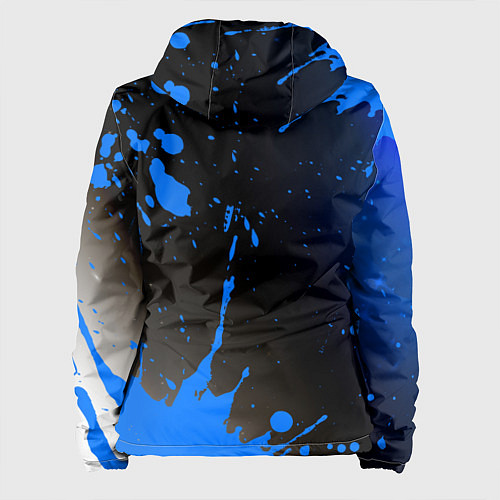 Женская куртка SUBARU STI Брызги Вертикально / 3D-Черный – фото 2