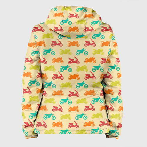 Женская куртка Разноцветные Мотоциклы / 3D-Белый – фото 2