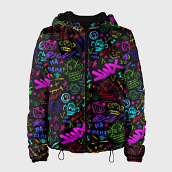 Женская куртка League Of Legends - Arcane неоновые логотипы