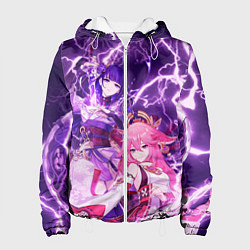 Женская куртка Genshin Impact - Яэ и Эи