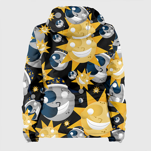 Женская куртка Солнце и Луна из FNAF Security Breach Паттерн / 3D-Белый – фото 2