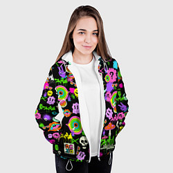 Куртка с капюшоном женская ACID, цвет: 3D-белый — фото 2