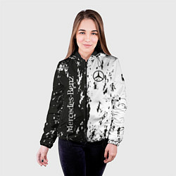 Куртка с капюшоном женская Mercedes-Benz далматинец, цвет: 3D-черный — фото 2