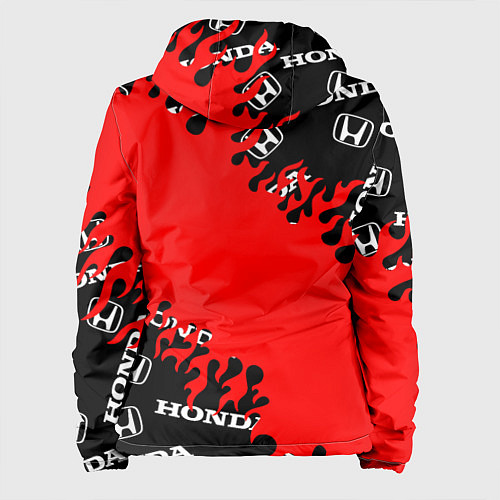 Женская куртка Honda нарисованный огонь / 3D-Белый – фото 2