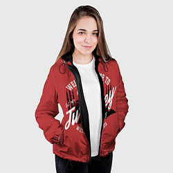 Куртка с капюшоном женская Турция - Turkey, цвет: 3D-черный — фото 2