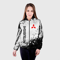 Куртка с капюшоном женская Mitsubishi Drift, цвет: 3D-черный — фото 2
