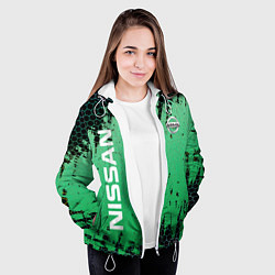Куртка с капюшоном женская NISSAN супер NISSAN, цвет: 3D-белый — фото 2