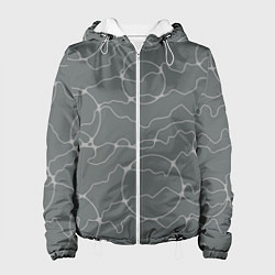 Женская куртка Нейрографика в серых тонах