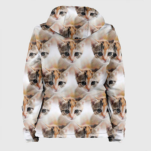 Женская куртка Маленький котенок паттерн / 3D-Белый – фото 2