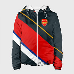 Куртка с капюшоном женская Arsenal арсенал football, цвет: 3D-белый