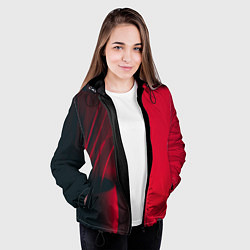 Куртка с капюшоном женская Красное виденье, цвет: 3D-черный — фото 2
