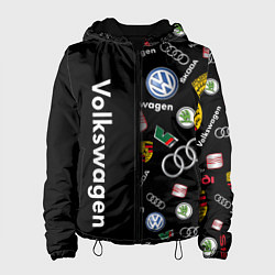 Куртка с капюшоном женская Volkswagen Group Half Pattern, цвет: 3D-черный