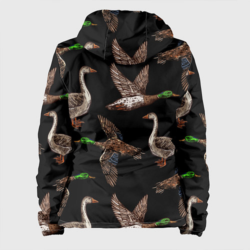 Женская куртка Утки паттерн / 3D-Белый – фото 2