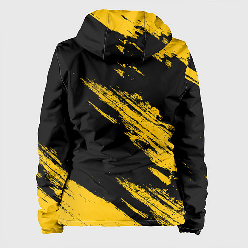 Женская куртка BLACK AND YELLOW GRUNGE ГРАНЖ / 3D-Белый – фото 2