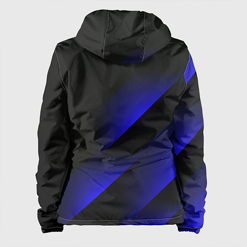 Женская куртка Blue Fade 3D Синий градиент / 3D-Белый – фото 2