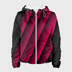 Женская куртка Red Stripe 3D Красные полосы