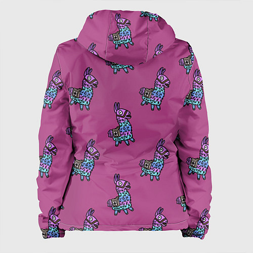 Женская куртка Фортнайт лама Fortnite lama / 3D-Черный – фото 2