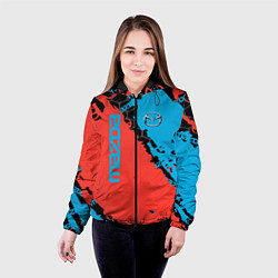 Куртка с капюшоном женская Mazda sport, цвет: 3D-черный — фото 2
